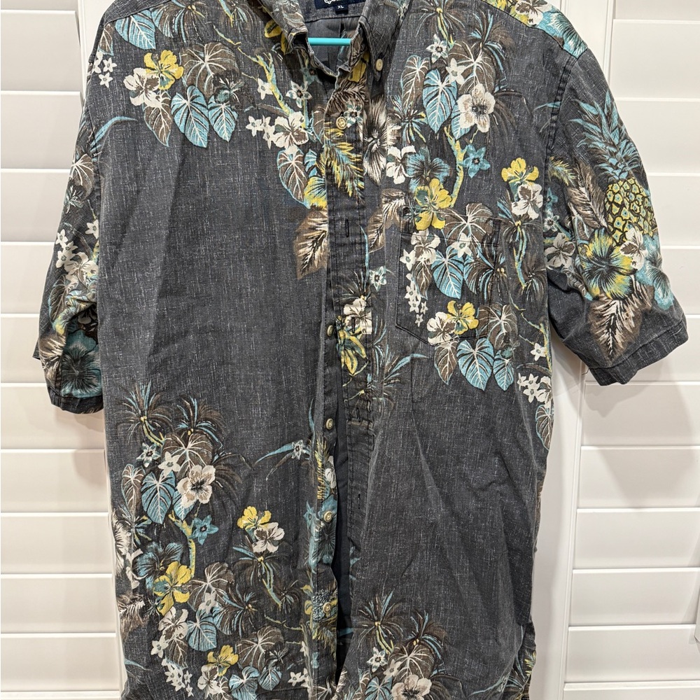 Reyn Spooner Charcoal Floral Men's Shirt